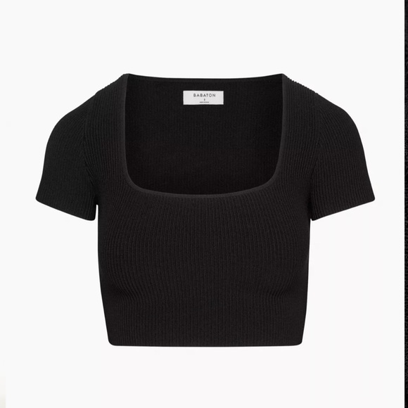 Aritzia Sculpt Knit Squareneck Top - Picture 2 of 6